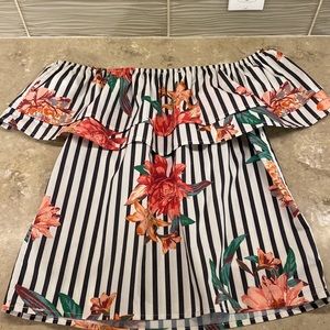 Flying Tomato Off the Shoulder Top